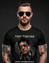 Tony Montana DJ T-Shirt – Money Power Respect Luxury Streetwear Graphic Tee