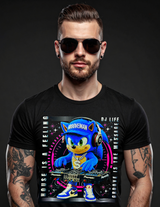 DJ Life Rhinestone T-Shirt – Grooveman Bling Streetwear Tee House Is a Feeling