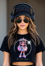 Glow Like a Queen Women’s Streetwear Tee – Grooveman