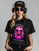 Neon Queen “Dangerously Iconic” Crop Tee – Grooveman