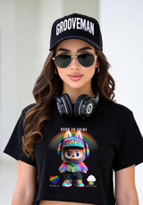 Born To Shine “Papi” Rainbow Streetwear Graphic Tee – Grooveman