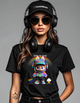 Born To Shine “Papi” Rainbow Streetwear Graphic Tee – Grooveman