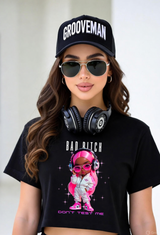 Bad Bitch “Don’t Test Me” Graphic Tee – Neon Pink Streetwear