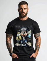 Miami Cash Club Rhinestone Tee – Limited Drop (Matches Jordan 4 Black Cat)