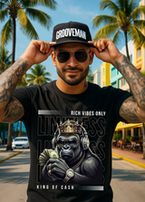 King of Cash Graphic T-Shirt | Exclusive Grooveman Music Streetwear Tee