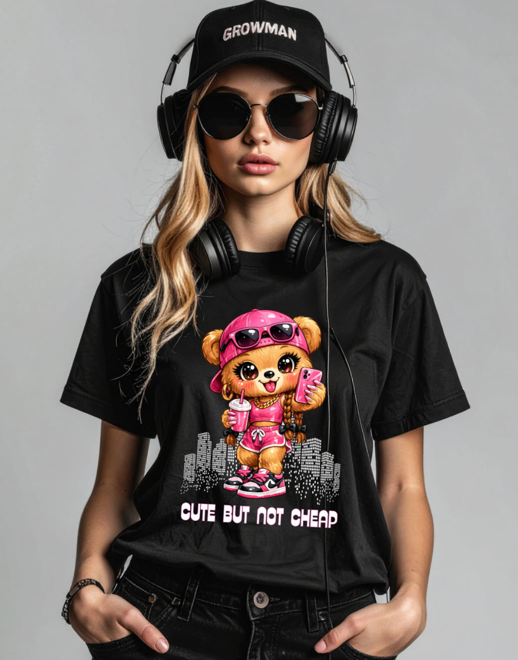 Cute But Not Cheap Crop Top | Exclusive Grooveman Music Women’s Streetwear Tee