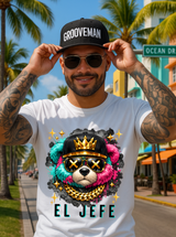 El Jefe Graphic T-Shirt | Exclusive Grooveman Music Miami Streetwear Tee