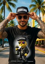 Cash Only Graphic Tee – Full Color Streetwear by Grooveman