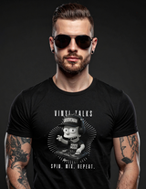Vinyl Talks DJ Graphic T-Shirt – Black Collection by Grooveman