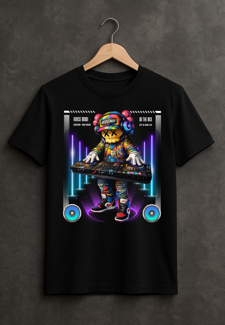Grooveman • House Division DJ Graphic T-Shirt