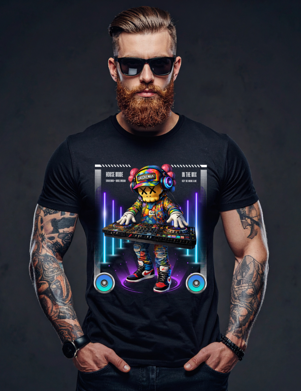 Grooveman • House Division DJ Graphic T-Shirt
