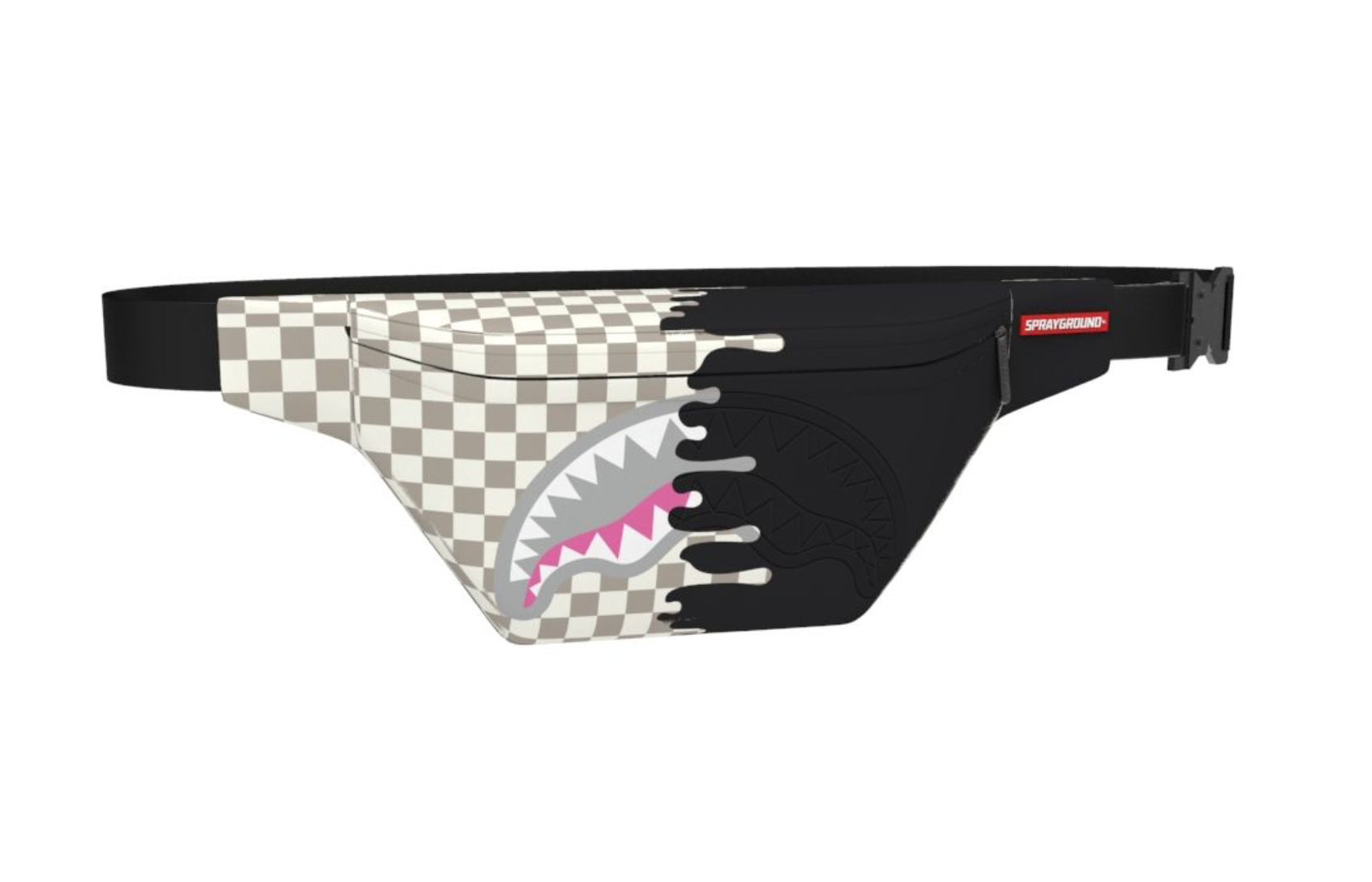 Sprayground Cream Check Side Drip SAVVY CROSSBODY