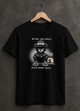 Grooveman “No Love Just Loyalty” Graphic T-Shirt – Premium Black Streetwear Tee