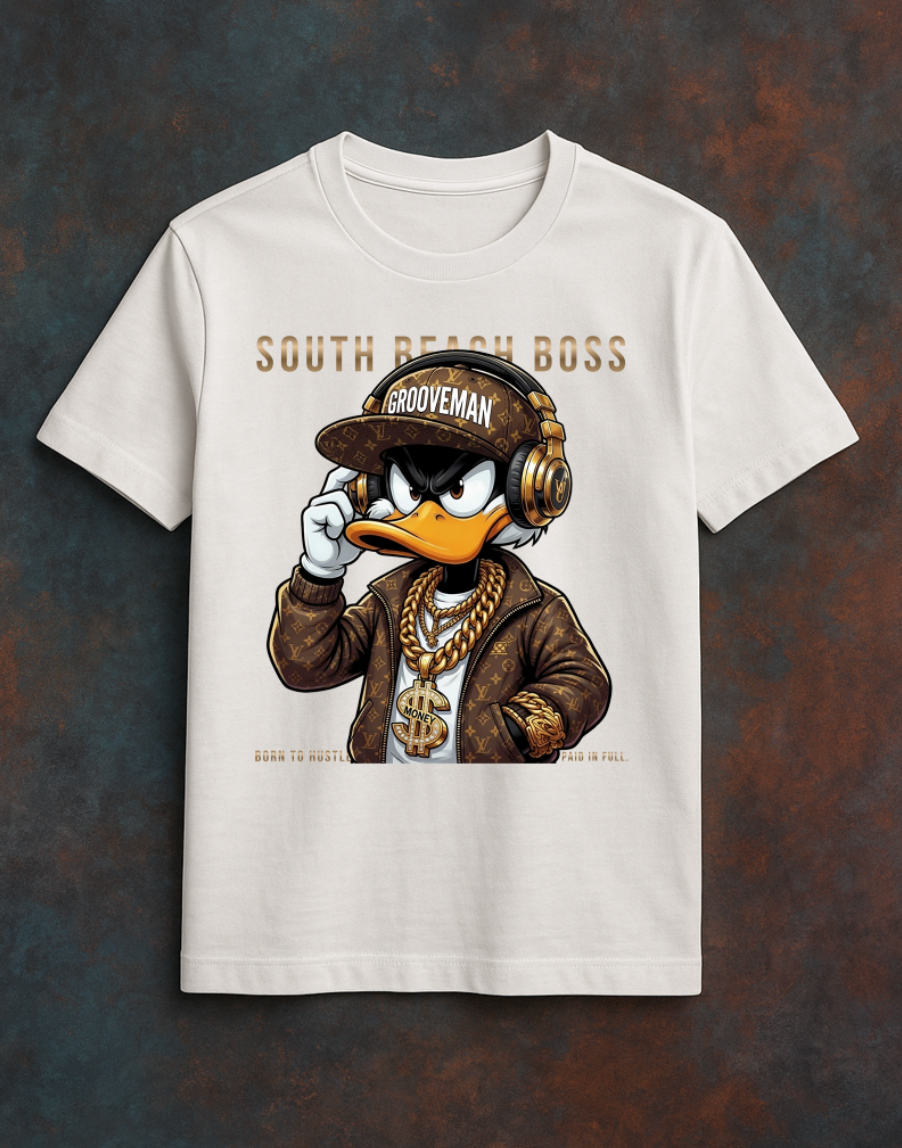 South Beach Boss Graphic T-Shirt | Premium Streetwear Tee | Grooveman Miami