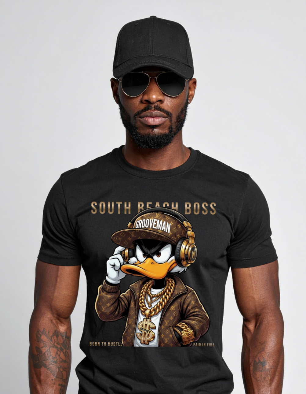 South Beach Boss Graphic T-Shirt | Premium Streetwear Tee | Grooveman Miami