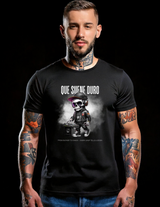 Grooveman Black Collection — Que Suene Duro Skull DJ T-Shirt