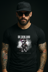 Grooveman Black Collection — Que Suene Duro Skull DJ T-Shirt