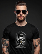 Stay Low, Stack High – Felix The Cat Grind Mode Black Collection T-Shirt