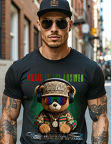 Grooveman Luxury DJ Bear Tee – Premium Streetwear Graphic Shirt for Men | High-End Fashion Collection