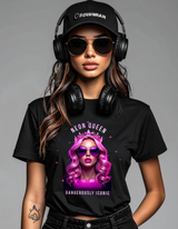 Neon Queen “Dangerously Iconic” Crop Tee – Grooveman