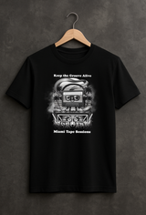 Miami Tape Sessions DJ T-Shirt | Retro Cassette Graphic Tee | Grooveman Music