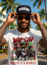 Wealth Is a Mindset Graphic T-Shirt – Premium Streetwear Tee | Grooveman