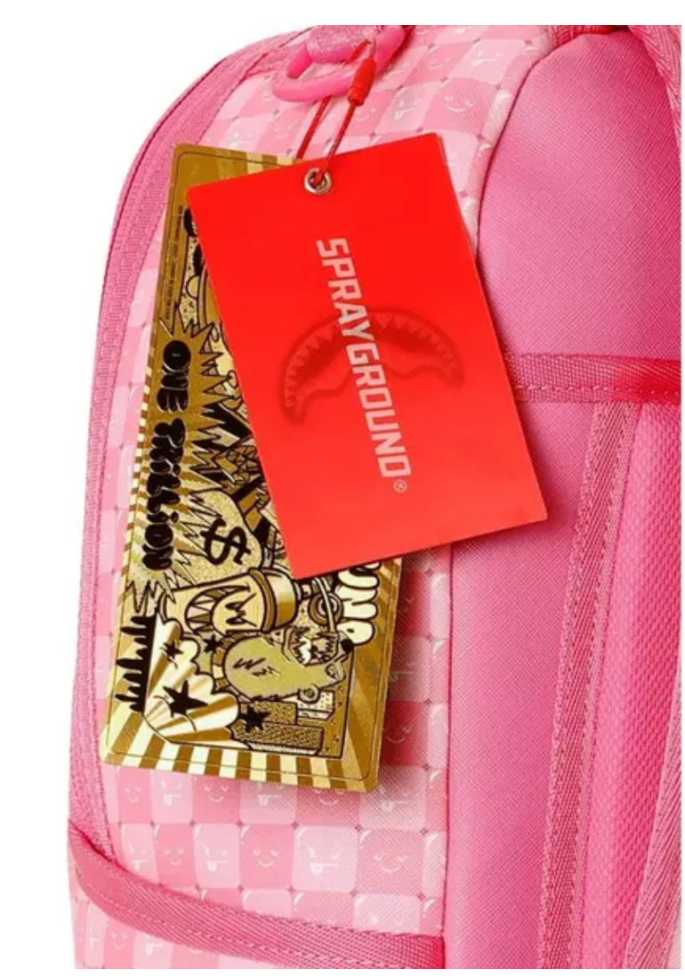 Sprayground Pink New Face Backpack