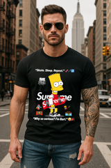 Skate. Sleep. Repeat. 🛹💤🔁 – Men’s Streetwear Graphic Tee | Bart-Inspired by Grooveman™