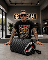Sprayground  | Shark in Paris WTF Bubbly Black Check Large Duffle