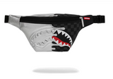 Fanny pack with shark mouth design on a white background