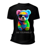 Teddy Be Yourself Rainbow AI T-Shirts DTG | Grooveman Music