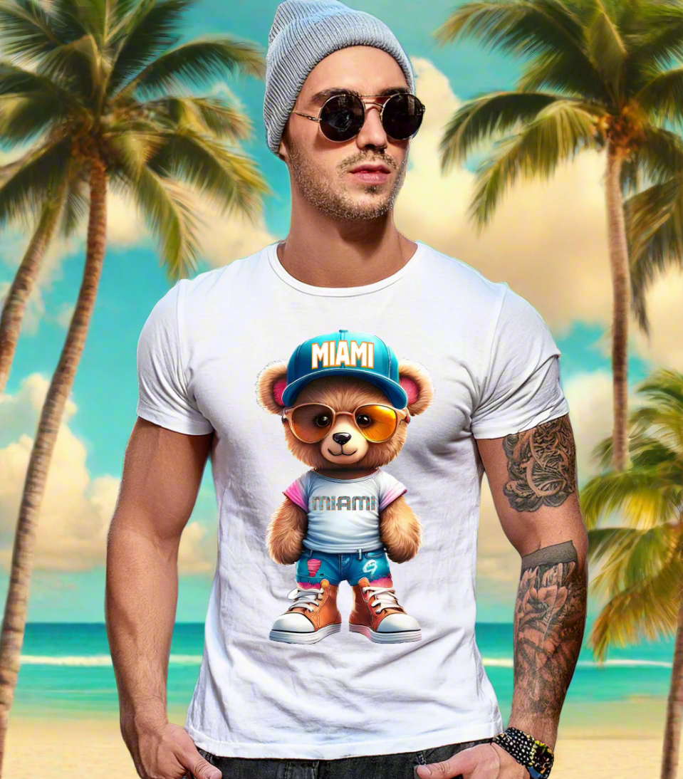 Tedd Miami Art Graphic T Shirt