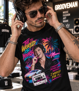 The World Is Yours Miami Vice Graphic T-Shirt – 80s Miami Streetwear Tee