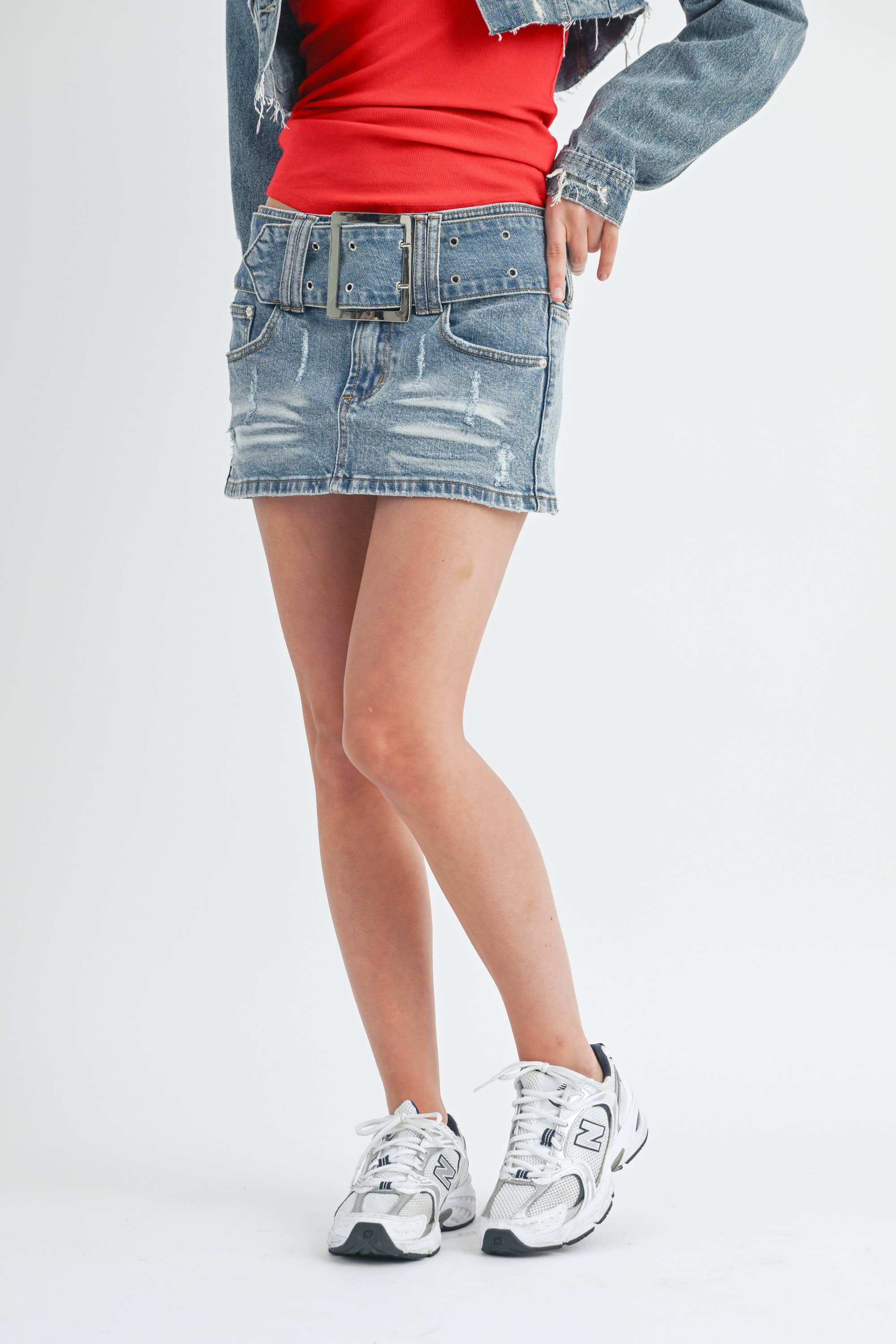 Denim Mini Skirt - Grooveman Music