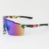 Multi Polycarbonate Mirror Shield Sunglasses: MIX