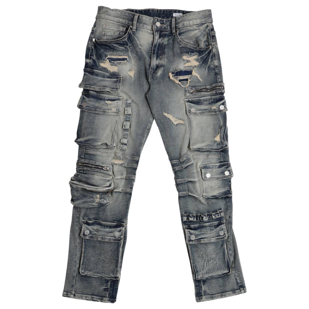 UTILITY CARGO MULTI DENIM PANTS