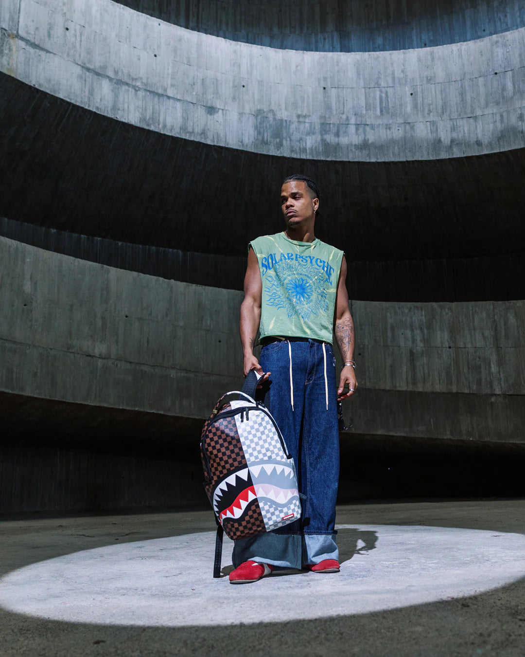 Sprayground Shark in Paris Cherry Blade Backpack