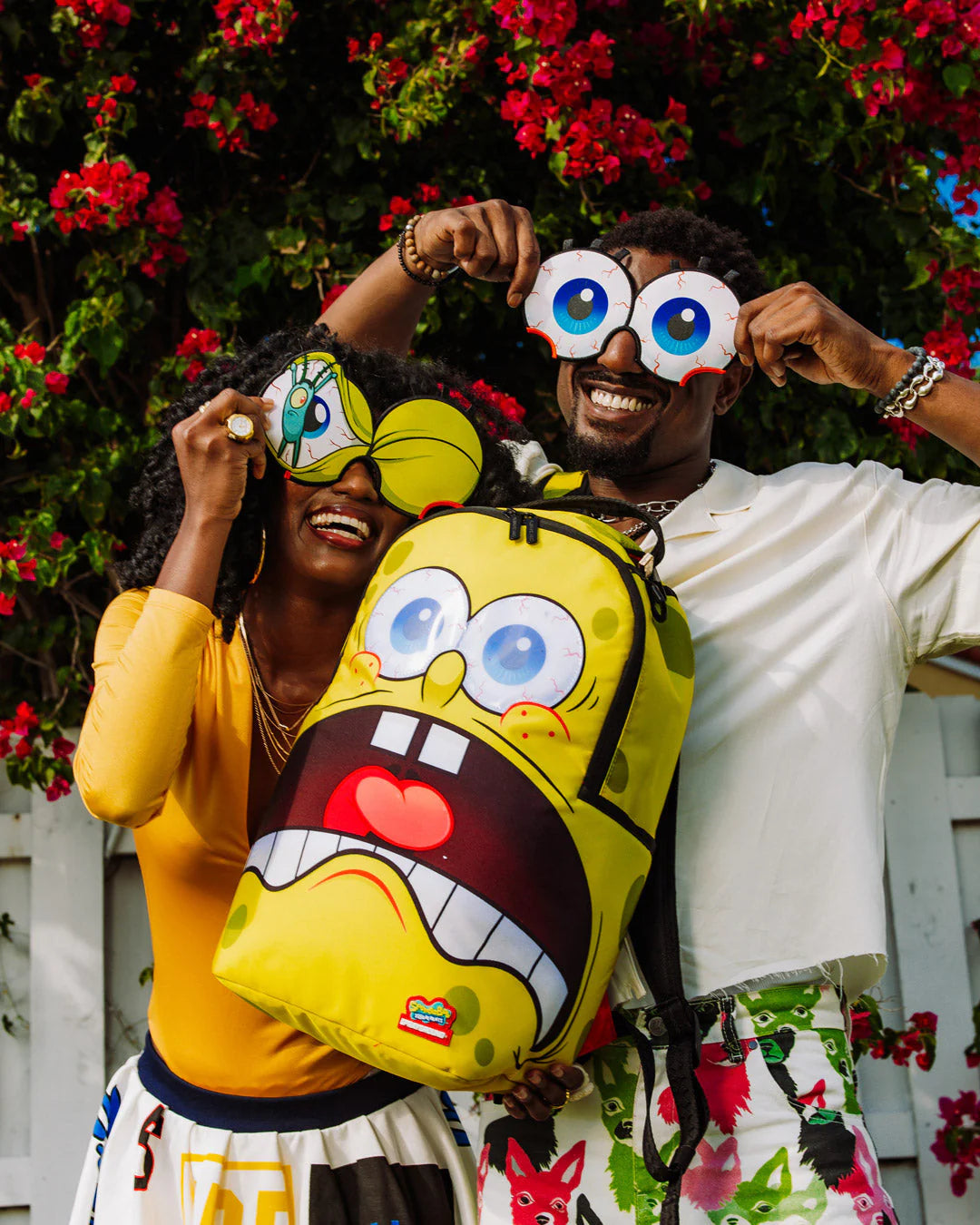 Sprayground SpongeBob Eye Pop Removable Eyes Backpack