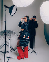 Sprayground Split Saint Velcro Removable 6 Eyes Shark Backpack