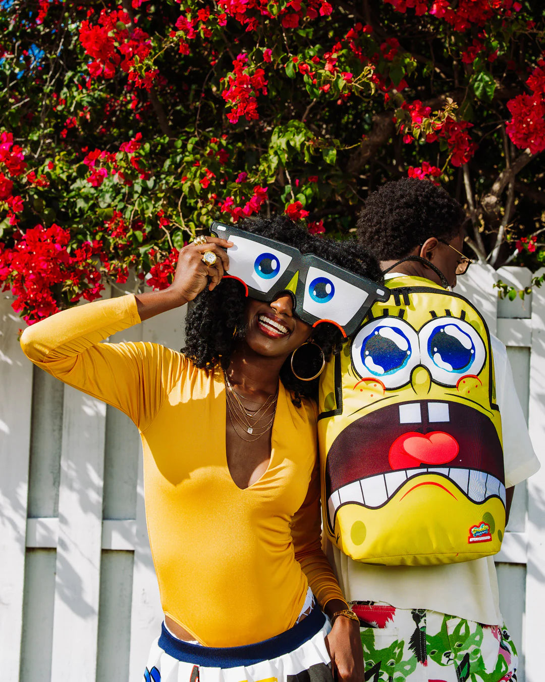 Sprayground SpongeBob Eye Pop Removable Eyes Backpack