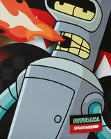 Sprayground Futurama Bender Fire  Breather DLXSV Backpack