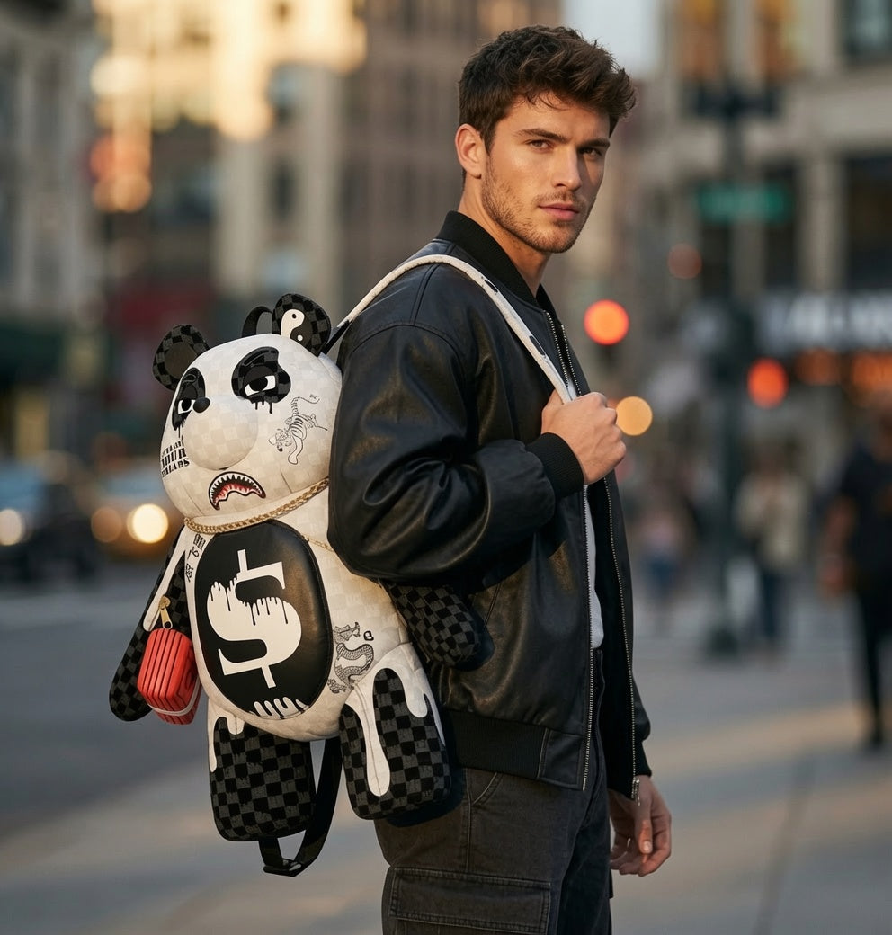 Sprayground Drippy Panda Moneybear DLXSV BACKPACK