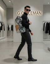Sprayground Cream Check Full of Cash BACKPACK