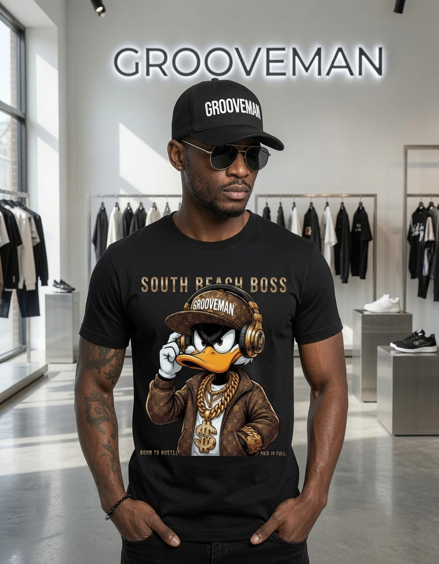 South Beach Boss Graphic T-Shirt | Premium Streetwear Tee | Grooveman Miami