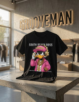 South Beach Boss Pink Edition Graphic T-Shirt – Limited Miami Streetwear Tee