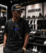 Grooveman Addicted to House Black Collection Graphic T-Shirt