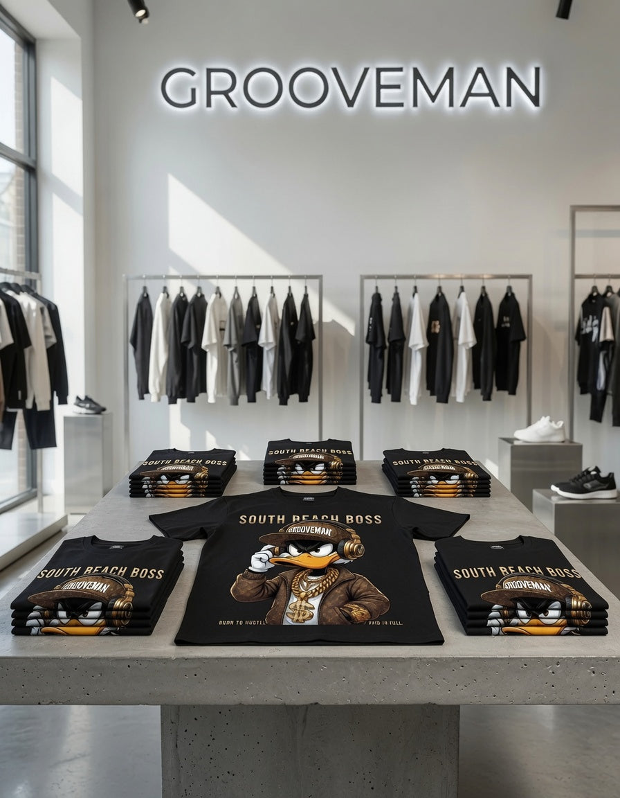 South Beach Boss Graphic T-Shirt | Premium Streetwear Tee | Grooveman Miami