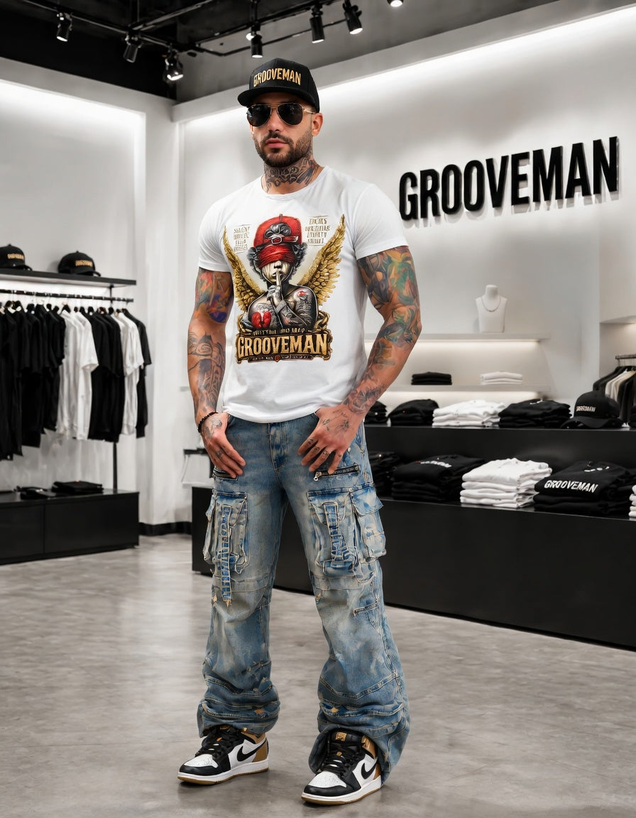 Grooveman “Silent Moves” Graphic T-Shirt – Premium Streetwear Tee