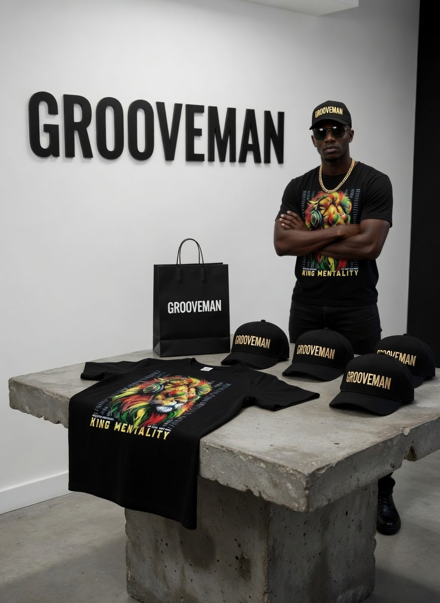 King Mentality Rasta Lion Rhinestone T-Shirt – Premium Streetwear Graphic Tee
