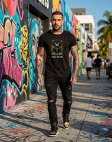 Grooveman “Trust No One” Black Collection T-Shirt – Luxury Streetwear Graphic Tee (Runs Big)